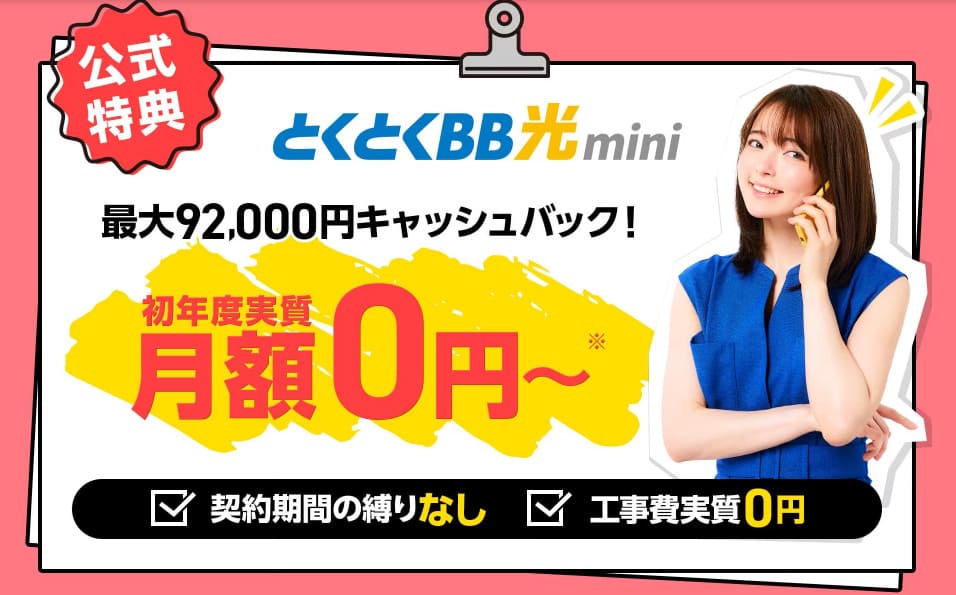 GMOとくとくBB光mini